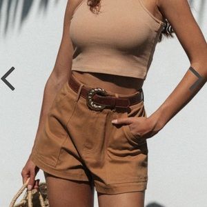 Mura Boutique Tan Nixie Shorts